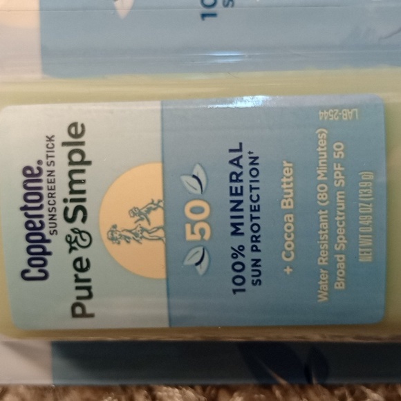 Coppertone Pure and Simple Sunscreen Stick, SPF 50 - Picture 3 of 6